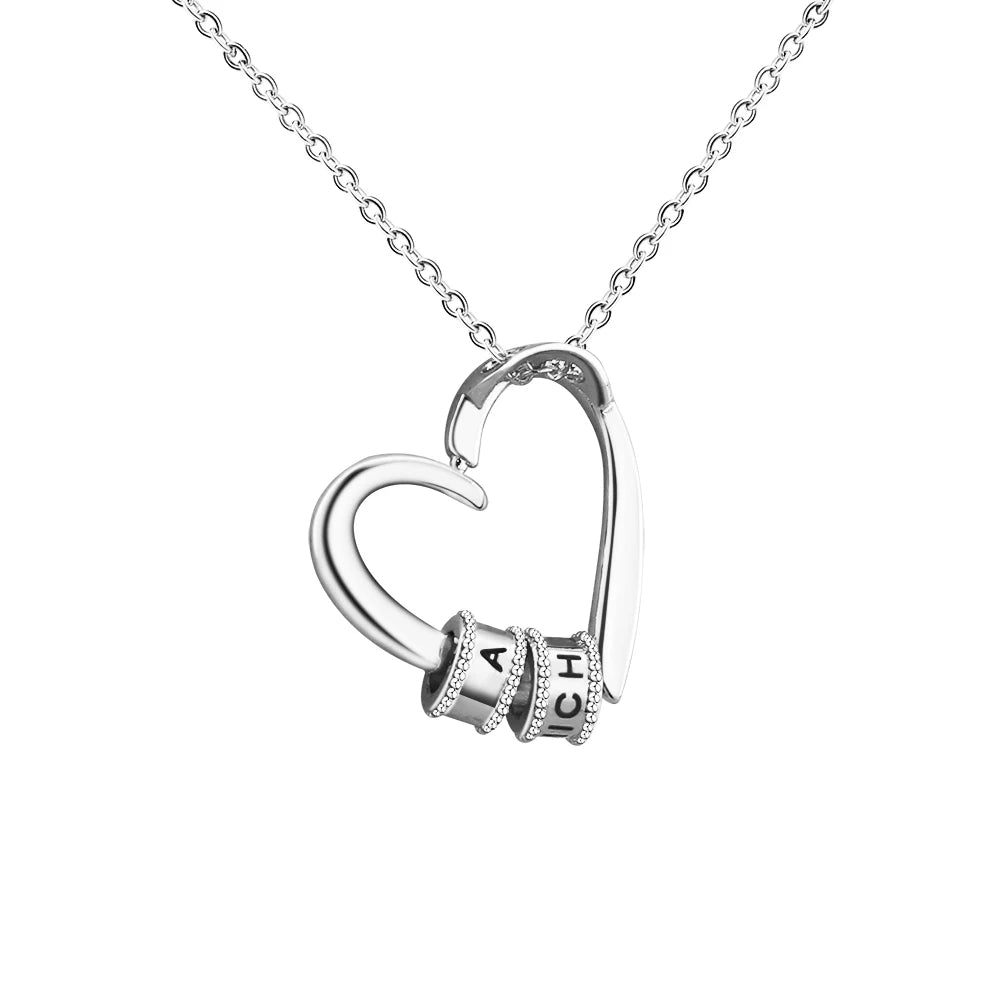 Personalized Names Heart Necklace