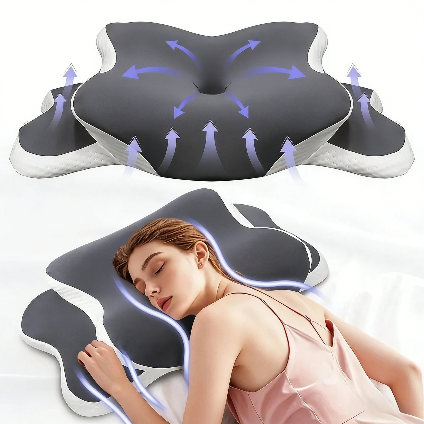 Memory Foam Cervical Pillow for Neck Pain